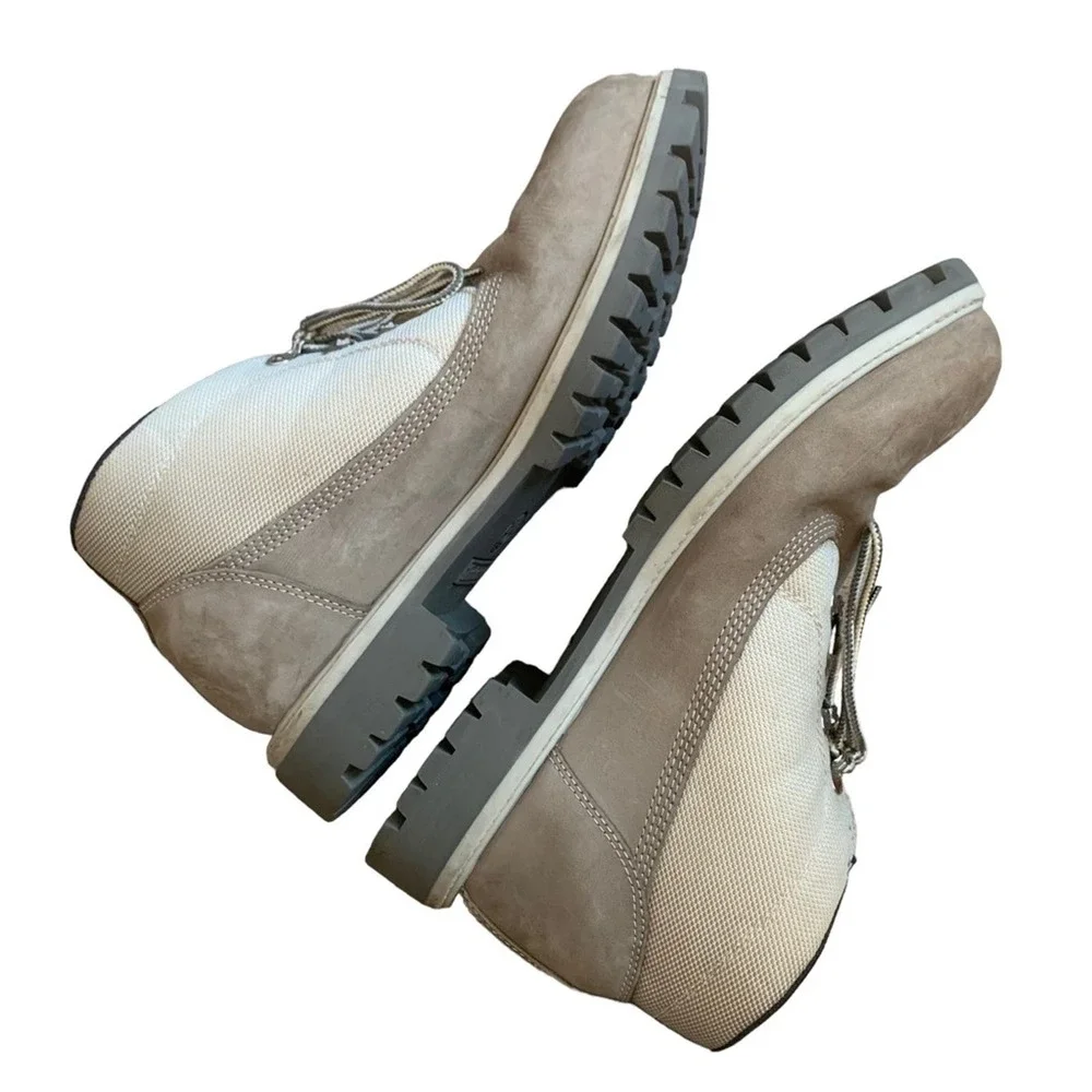 Timberland | men's lace up workboot size 12 light brown Premium Leather